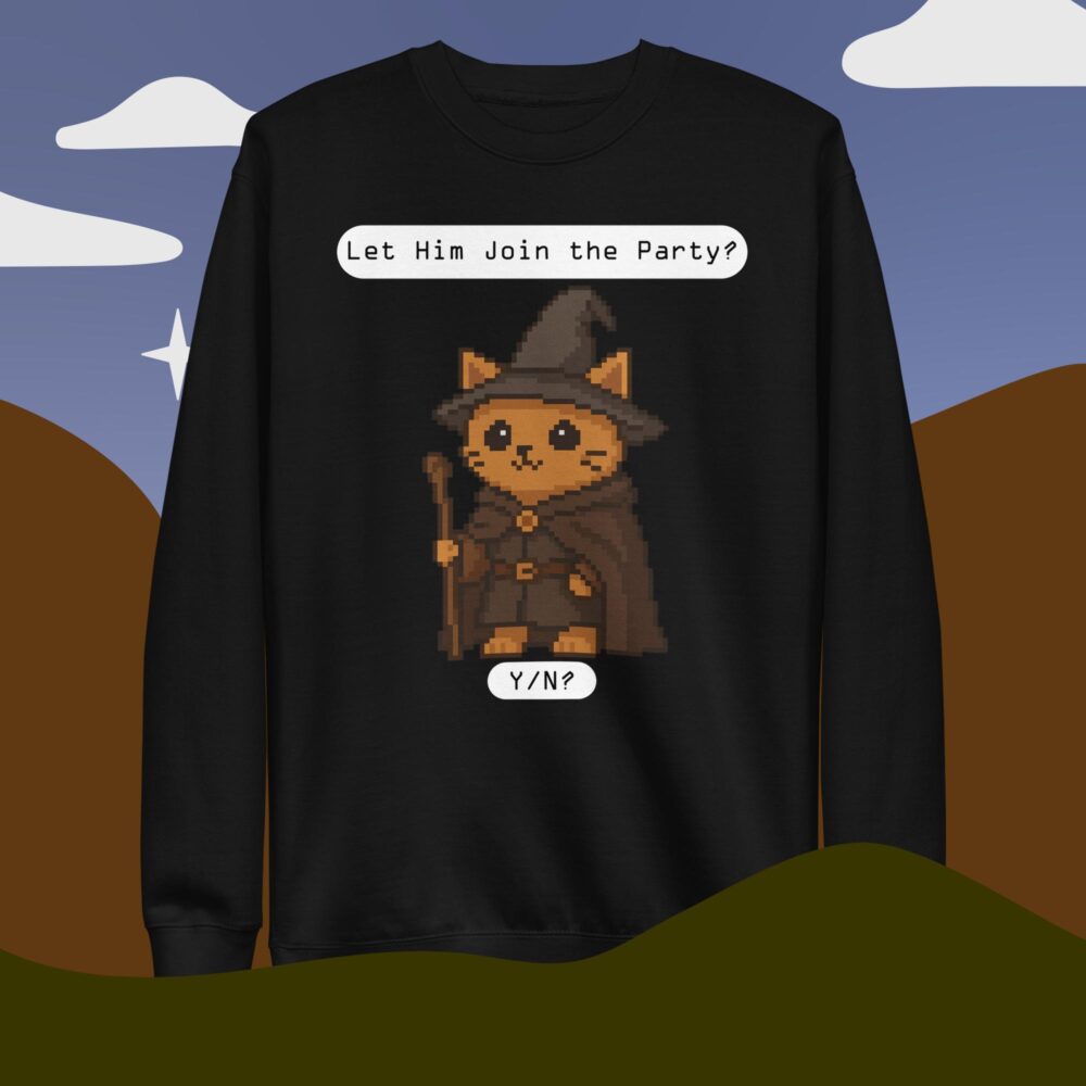 Wizard Kitty Unisex Premium Sweatshirt