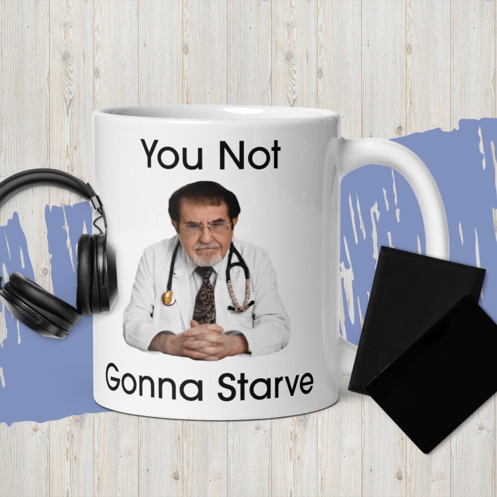 Dr Now White glossy mug